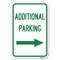 Signmission Additional Parking Sign Right Arrow Heavy-Gauge Aluminum Sign, 12" x 18", A-1218-24349 A-1218-24349 - alternate 1